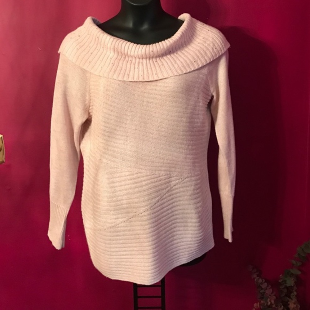 New York & Co. Sequin Cowl Neck Sweater